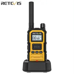Retevis RB648Plus IP67 Waterproof Walkie Talkie LCD Display Walkie-talkie Long Range Dual PTT Heavy Duty 2 Way Radio for Factory