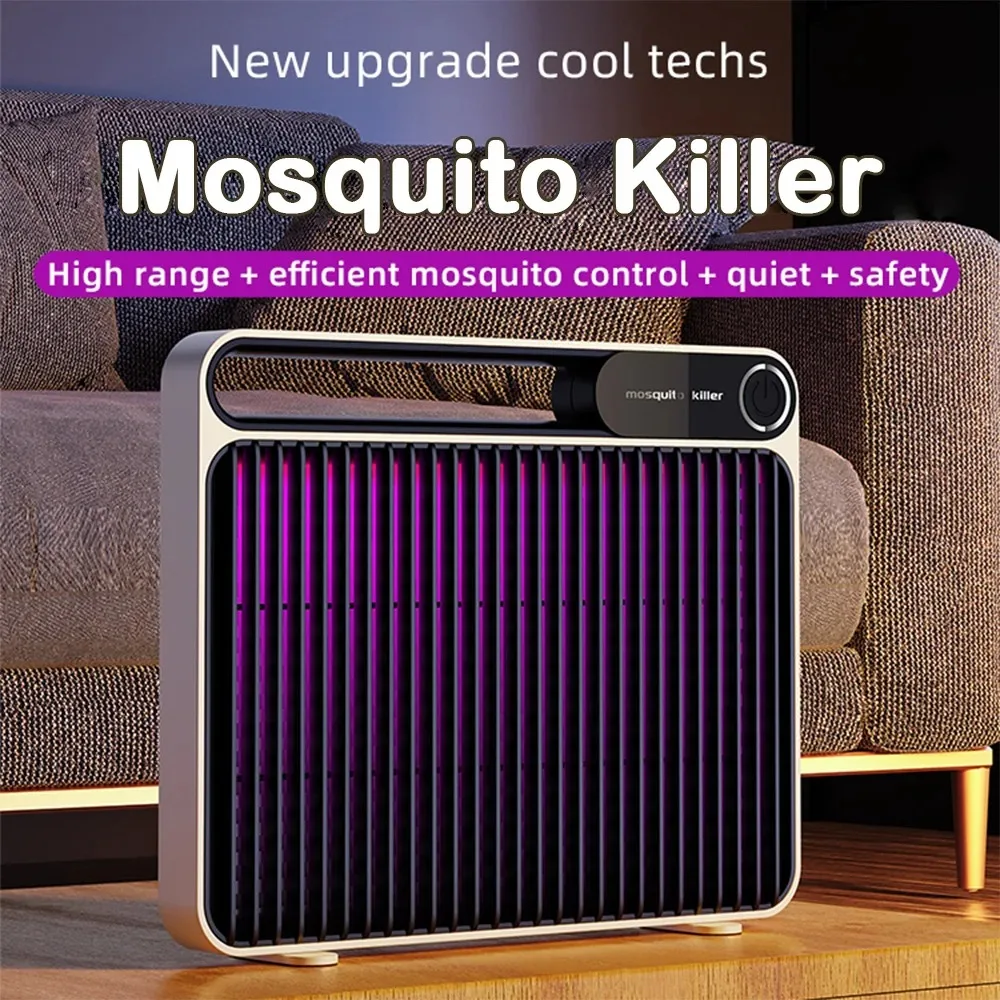 Lámpara antimosquitos de 1500V, terminador de mosquitos, lámpara antimosquitos, batería recargable de gran duración, máquina repelente de mosquitos