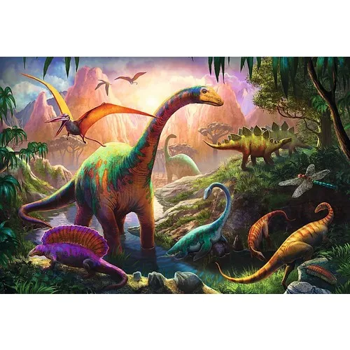 Trefl 100 sztuk Puzzle dinozaurów