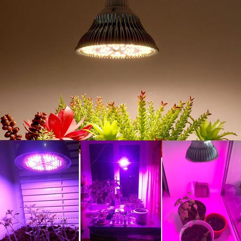 2026 New 300W LED Full Spectrum Plant Grow Light E27 Lamp Base LED Full Spectrum Plant Supplemental Lighting Sunlight HOT