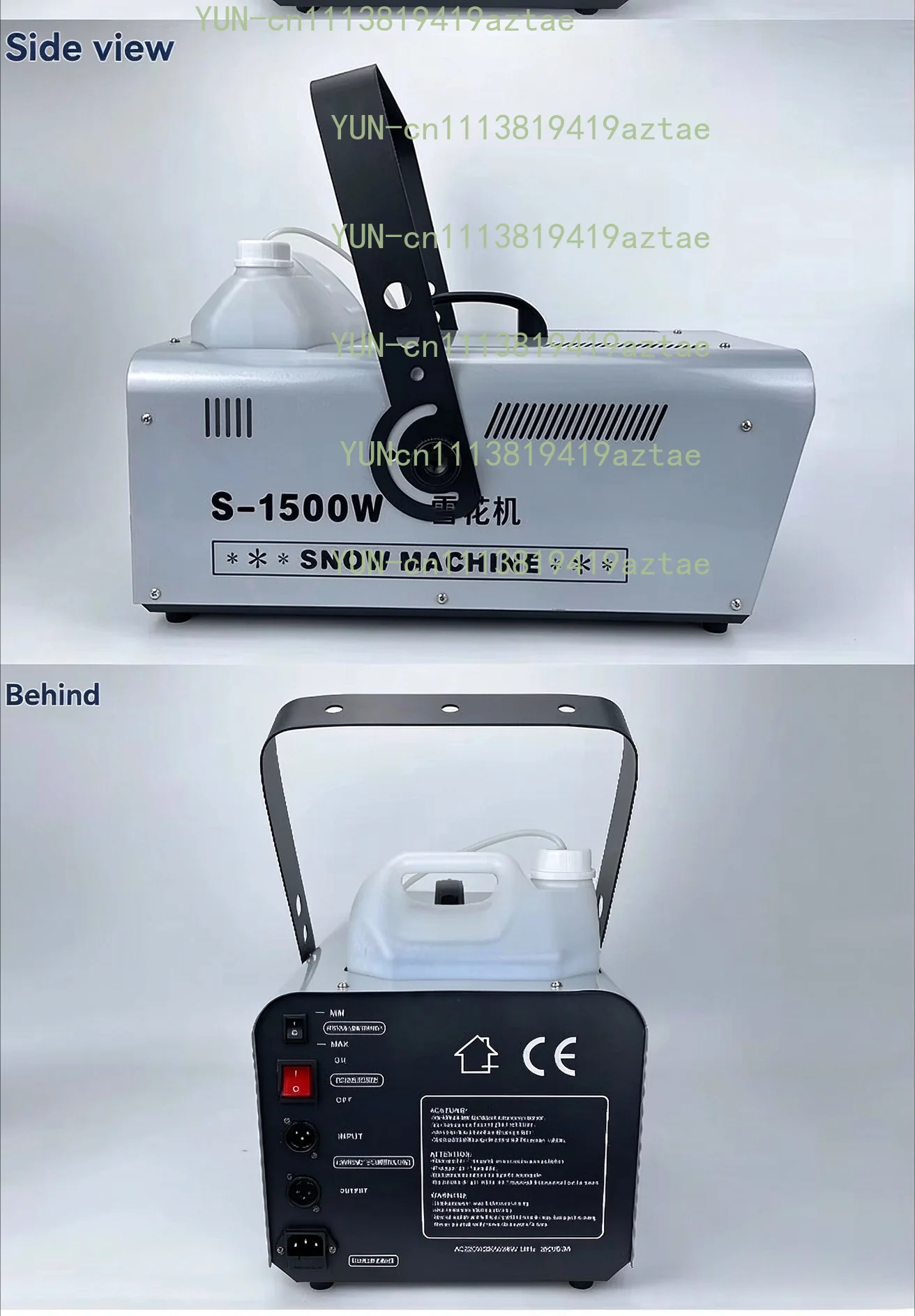2026　1500W Snowflake Machine Simulation Artificial Snow Outdoor Snow Sprayer Stage Christmas Large-scale Snow Machine Wedding
