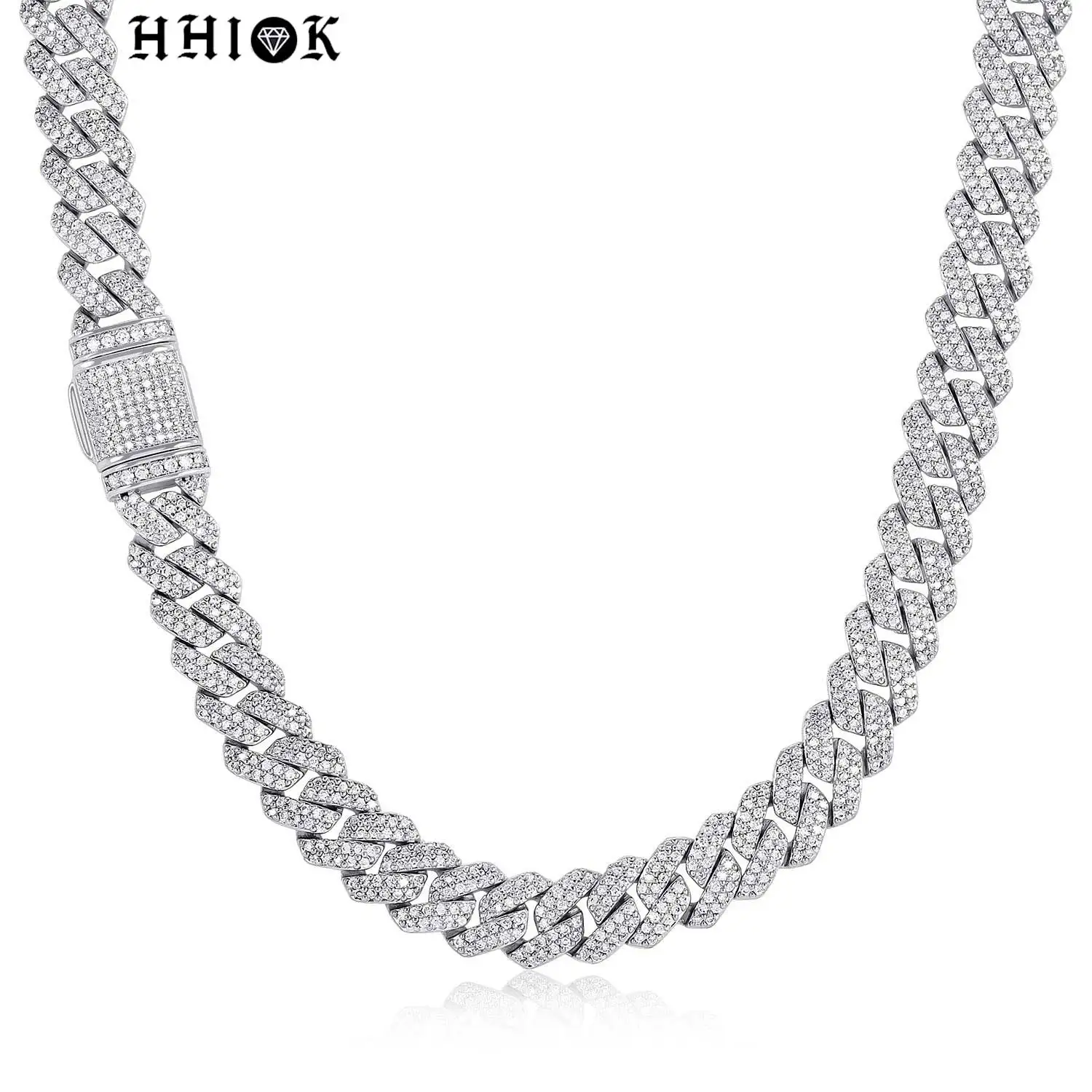 

10 мм Высокое качество ожерелье со льдом мужской кубинский браслет 5А кубический цирконий латунь инкрустированный бриллиантами женские ювелирные изделия