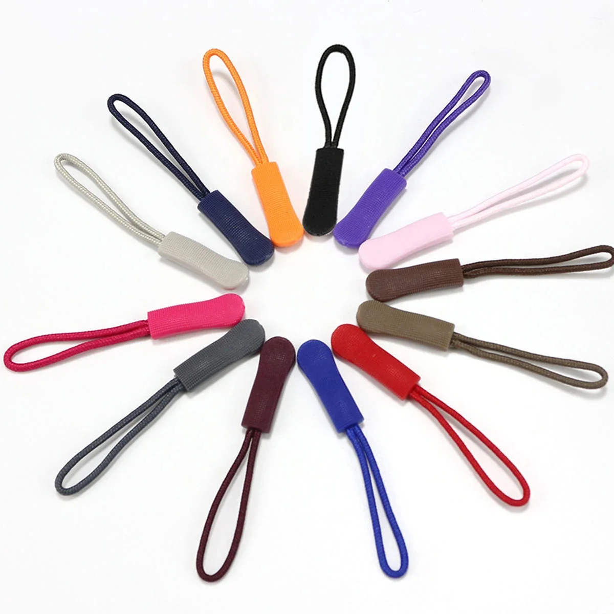 20 pcs zipper tail rope Clothing plastic zipper head zipper rope bag PVC tail strip
