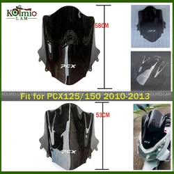 Fit For HONDA PCX125 PCX150 2010 - 2013 Motorcycle Windshield Windscreen PCX 125 150 2011 2012 Black Clear Gray Color