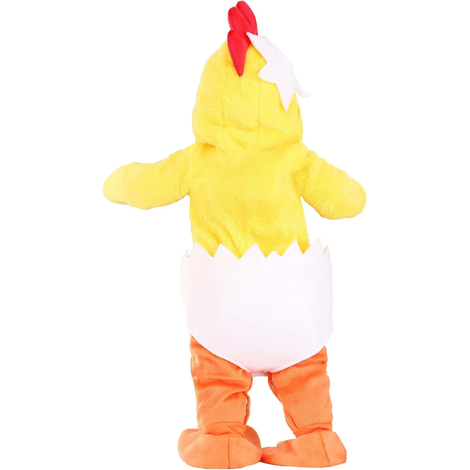 Baby Boys Girls Chicken Costume Short Sleeve Snap Up Plush Romper Newborn Chick Egg Costume Infant Christmas Party Clothes