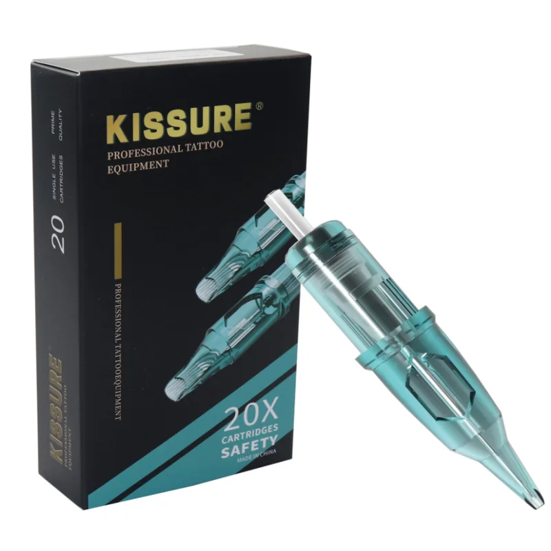 

Иглы для тату-машинок Audersigt, 20 шт./упаковка, премиум-качество, зеленые, RL, прочные, стабильные, для перманентного макияжа