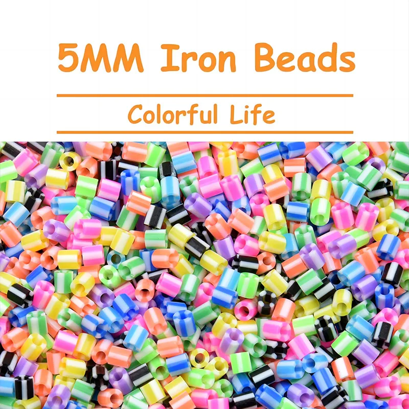 

Новые цветные бусины Perler 5 мм, 500 шт., жемчужные термомозаики для детей, бусины Hama для DIY-пазлов, высококачественный подарок ручной работы, игрушка