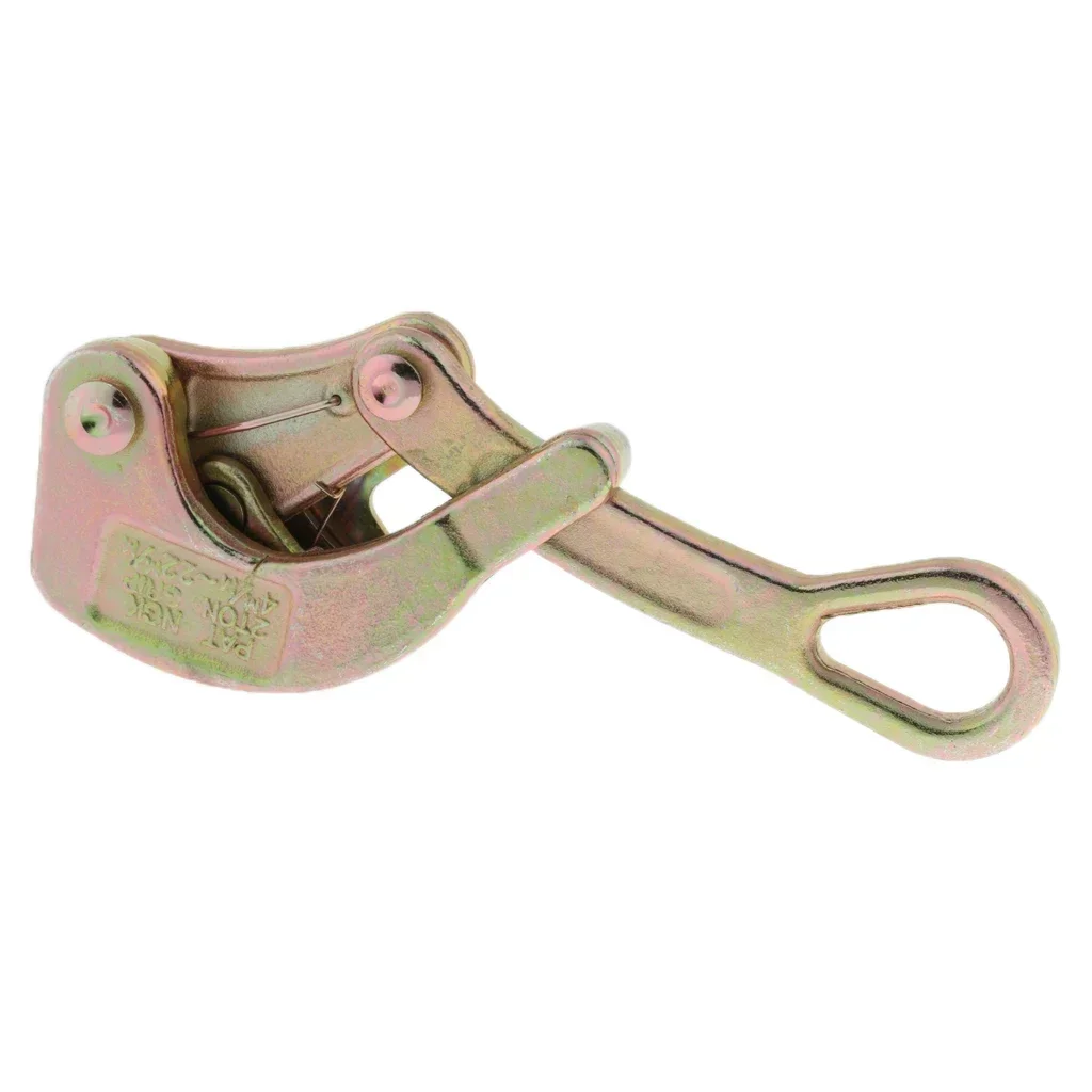 2 Ton Wire Rope Jaw Clamp Multifunctional Electricity Cable Grip Pulling Non-Slip Haven Mini Tightening Tool Carbon Steel