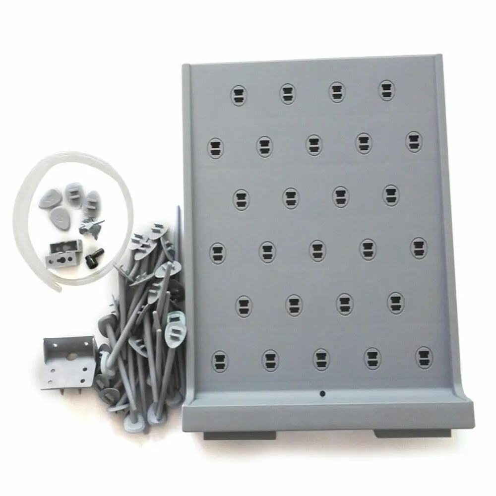 Grey 2-Piece Lab Drain Rack High-Quality PP Material With Injection Molding Wear-Resistant & Sturdy For Long-Term Laboratory Use