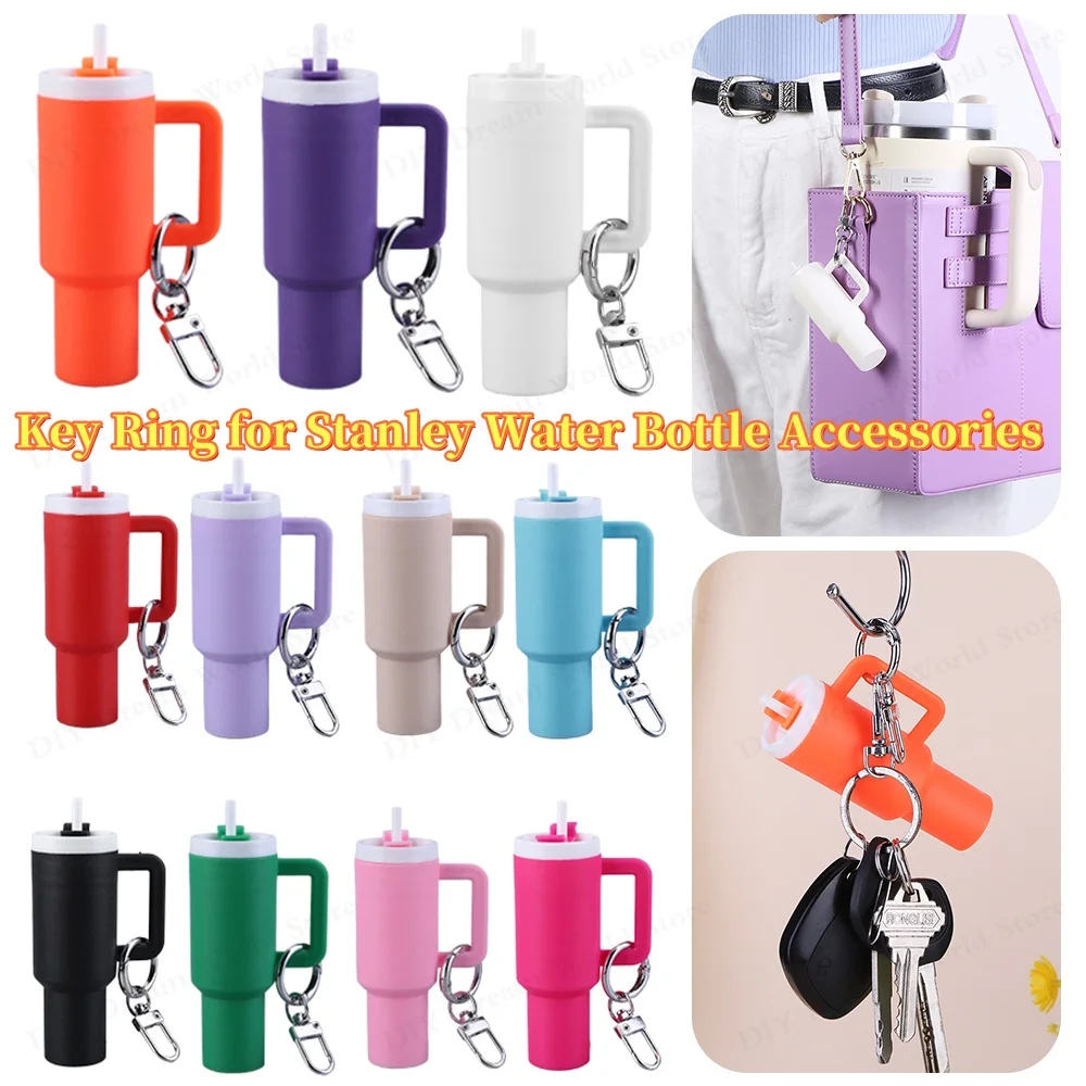 Mini Cup Keychain for Lip Balm Keychain Cute Tumbler Key Ring