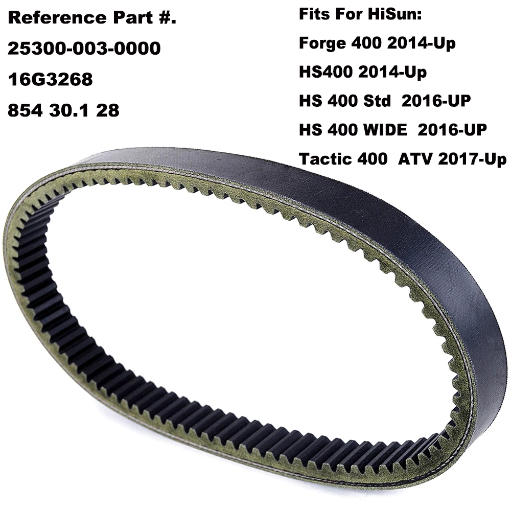 

Drive Belt CVT-Clutch Belt For HiSun HS400 Forge 400 Tactic 400 2014-Up Coleman Outfitter 400 Replaces OEM 25300-003-0000 854mm