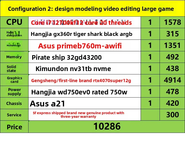 RTX4070S Computer desktop Host Design Rendering Video Assemblaggio Gioco per computer LIVE Office Home