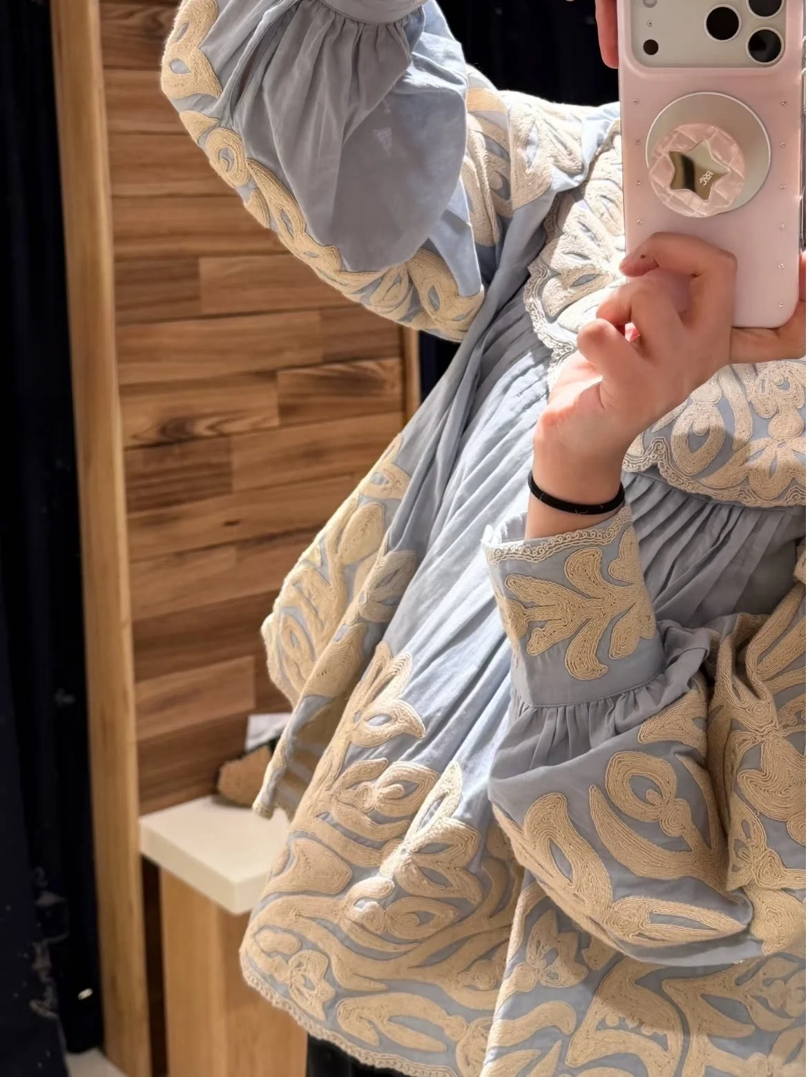 

Женская хлопковая повседневная модная рубашка Heidd с винтажной вышивкой, воротником-стойкой, свободного кроя, с длинным рукавом, весна 2026