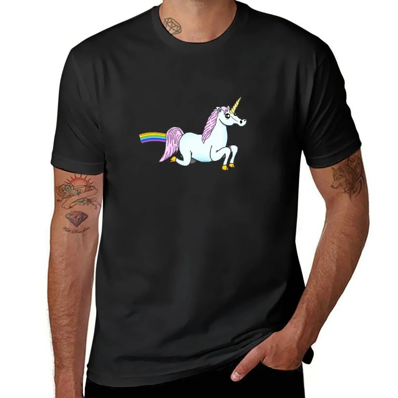 and it is propelled thanks to the rainbow that comes out of the butt. This unicorn has a dream face T-Shirt