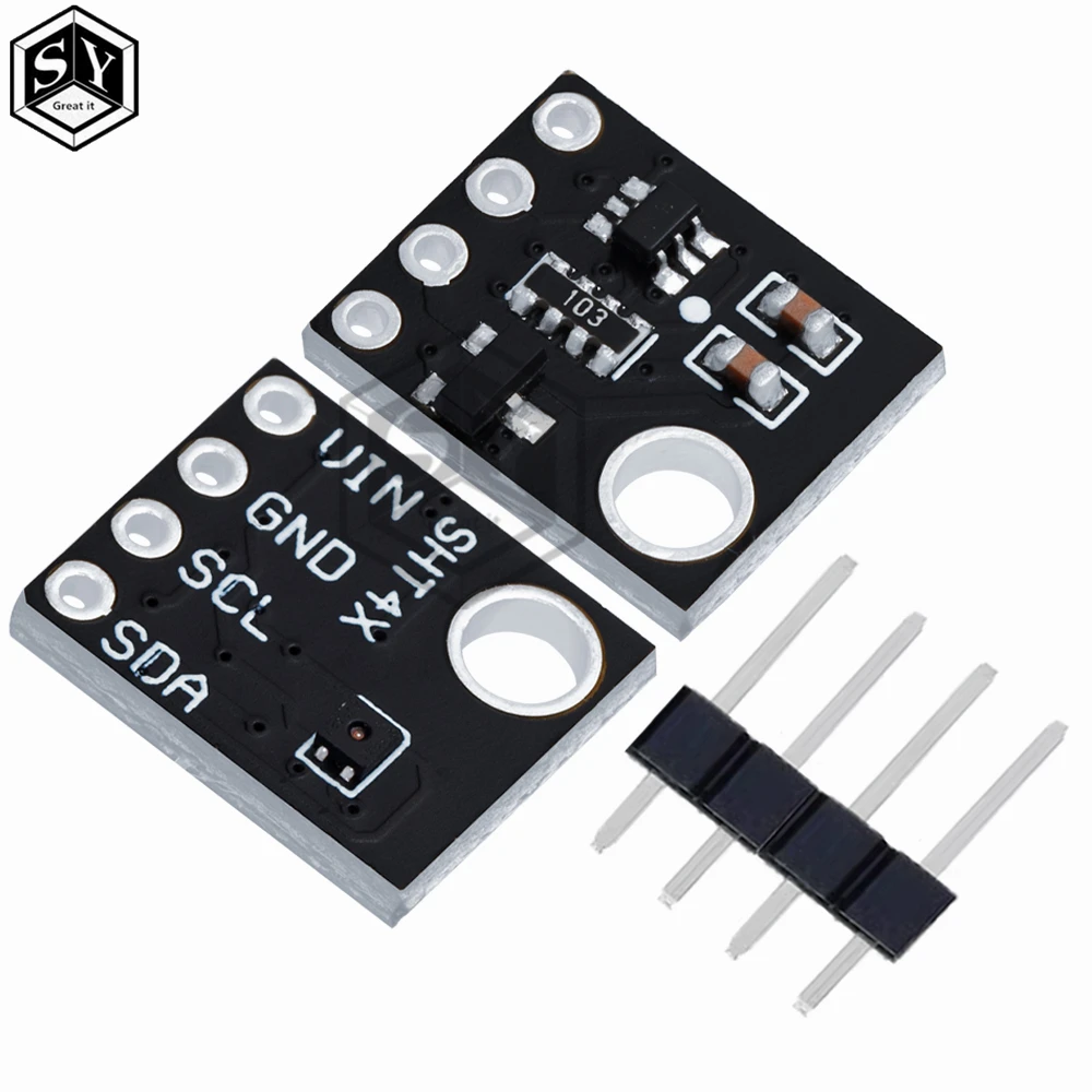 GREAT IT  SHT40 SHT41 Temperature And Humidity Sensor IIC Interface Module Breakout Weather for Arduino