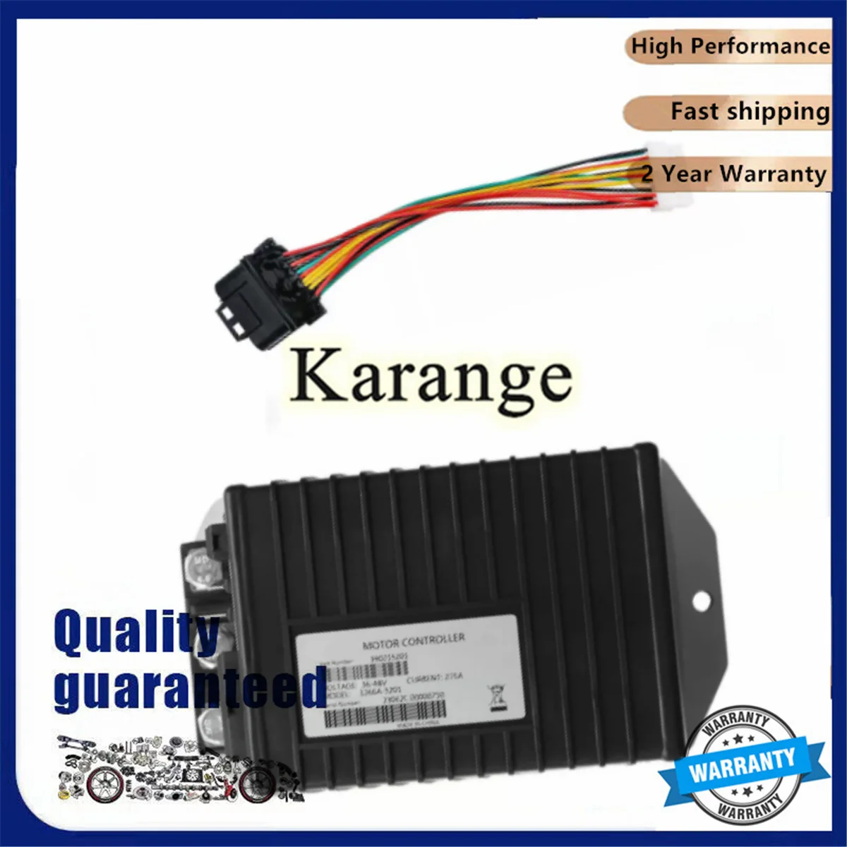 

New Replace for 48V 275A DC Motor Controller for Yamaha G29A G29E YDRE Golf Cart JW2-H6510-21 JW2H651021