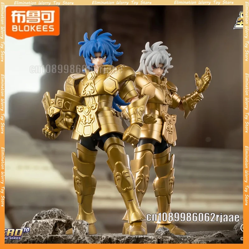 

BLOKEES Saint Seiya Galaxy Version 4 Gold Cloth: Айолос, Шура, Икки, Шун, Камус, Хойога, Докко, Мило, Ширю — подвижная сборная модель-игрушка