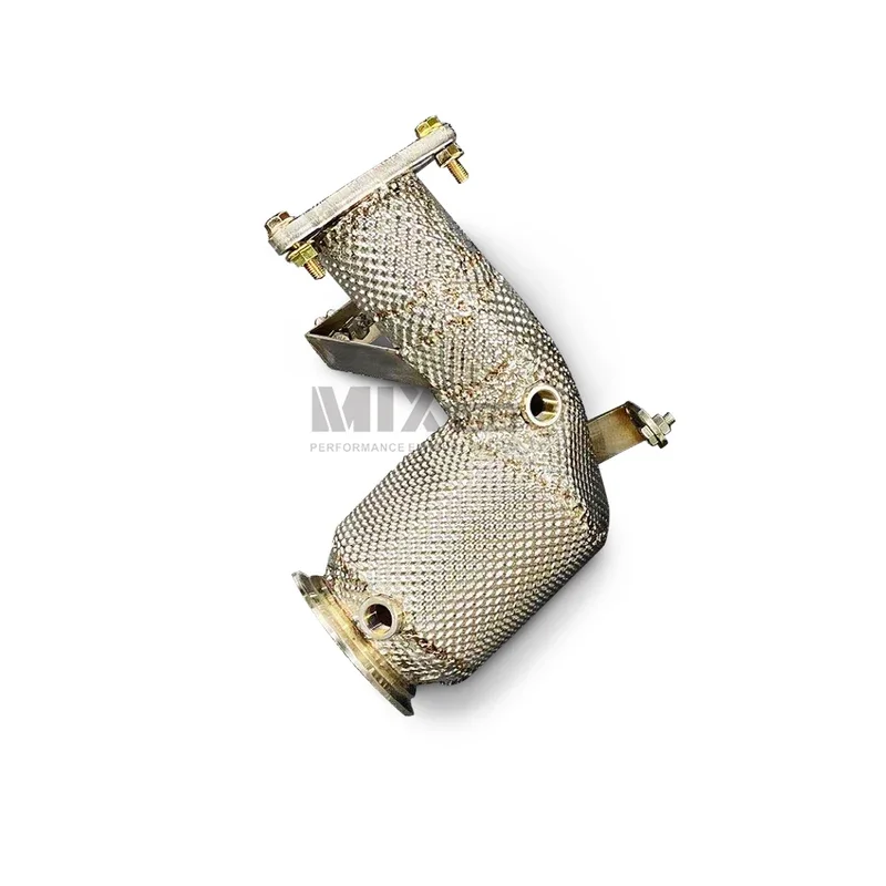 High quality Downpipe used for performance exhaust of Audi TTRS RS3 2.5T 2017-2022 automotive system without any drainage pipe