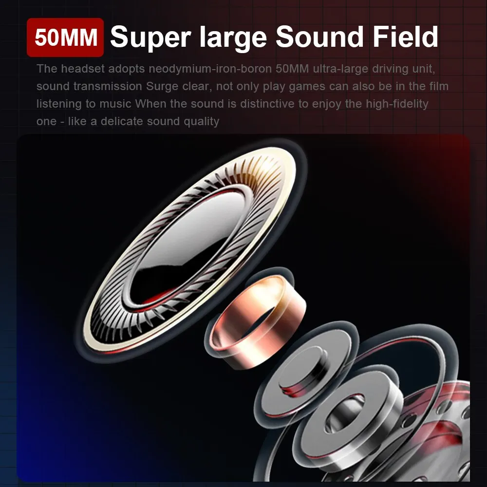 E-YOOSO H2722D Gaming Headphone,3.5mm Surround Sound Headset Earphones Microphone for Computer PC Laptop PS4 Switch Xbox-one