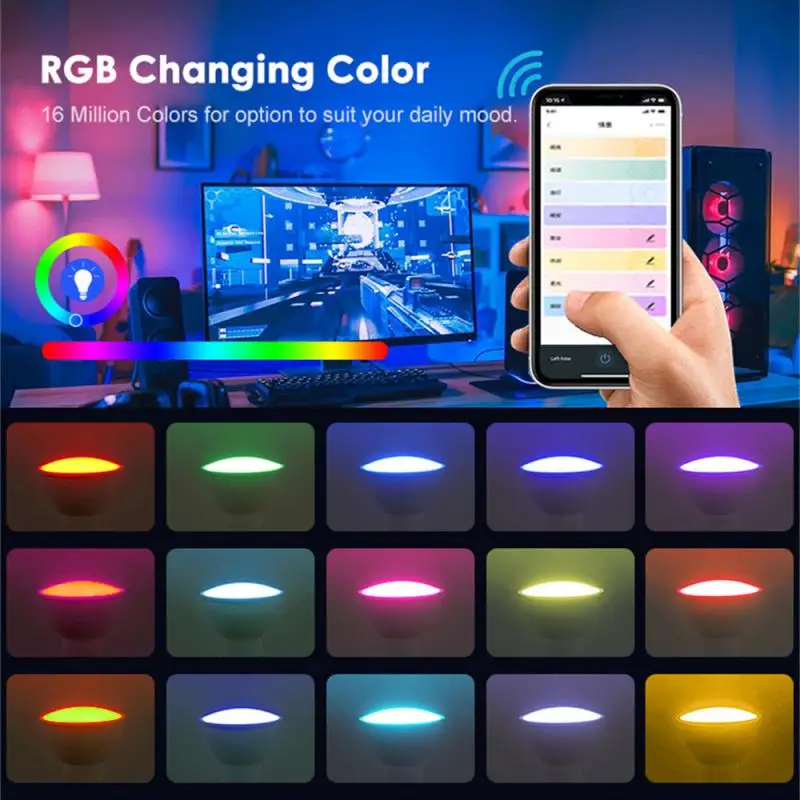 EWelink GU10 와이파이 스마트 전구, 5W 스마트 홈 RGB 조절 가능 LED 전구, 알렉사 구글 홈과 작동