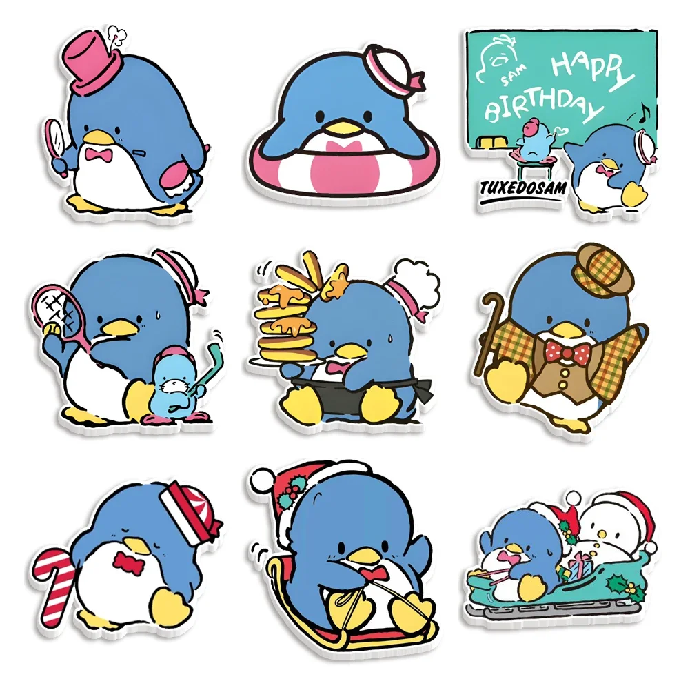 

30 Pieces/Lot Kawaii Cartoon Japan Sanrio Sam Penguin Flat Resin Planar Resin DIY Earrings Home Phone Case Bag Accessories