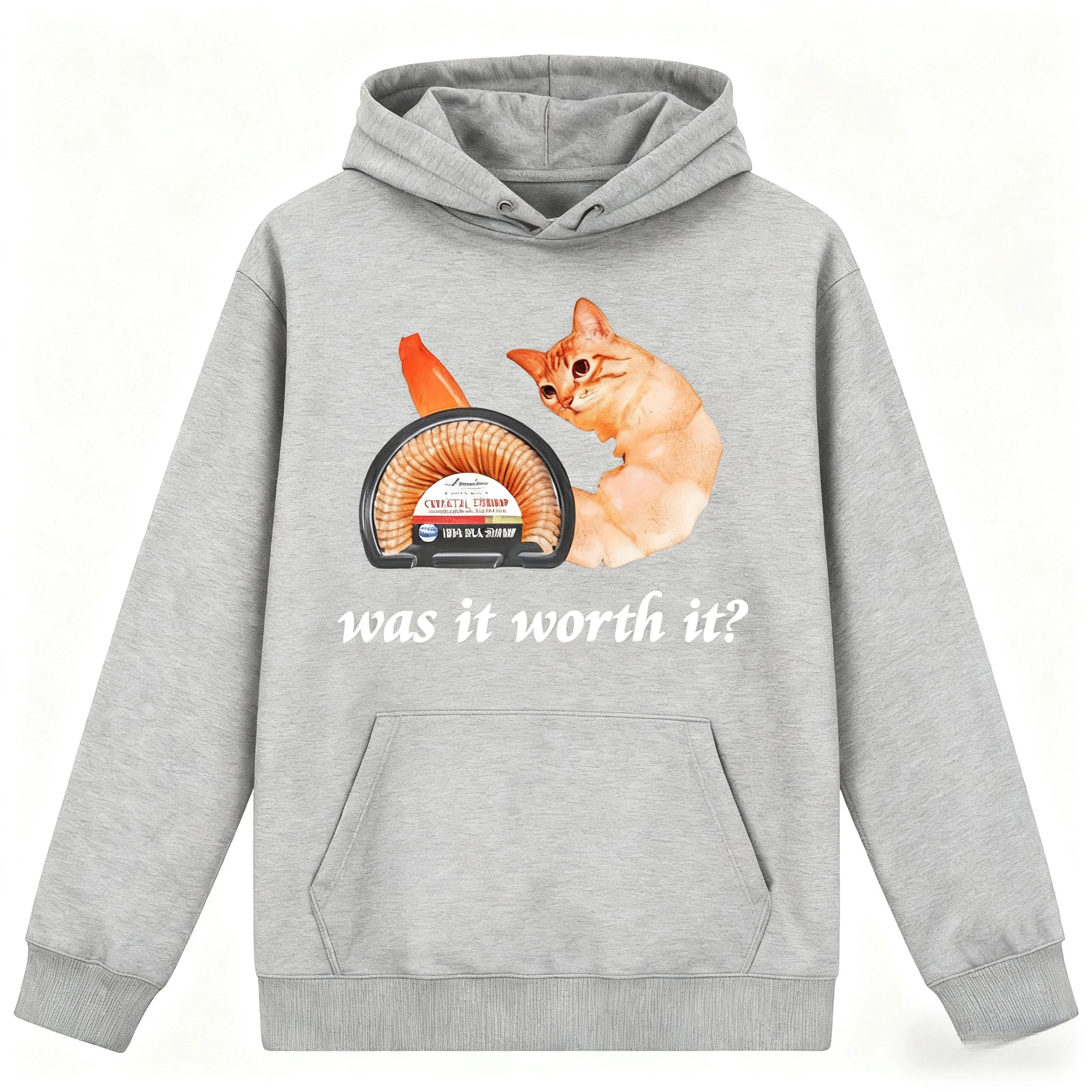 

Shrimp Cat Graphic Printing Autumn and Winter Men's and Women's Hoodies Casual Loose Outdoor Street Sports Training Brand