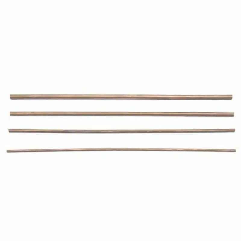 4pcs T2 Copper Round Tube 3mm-6mm Internal Diameter 300mm Length Hollow Straight Pipe Tubing customize service