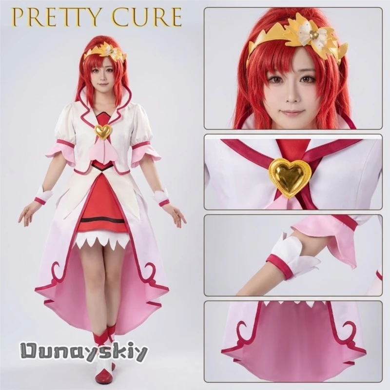 

Pretty Cure Madoka Aguri Cure Ace Cosplay Costume Anime Game Character Cure Grace Cosplay Costume Cute Dress For Lolita Party