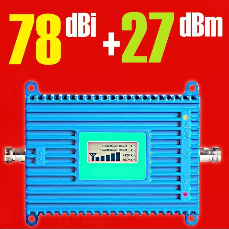 700 1800 2100 1900 1-Band HIGH Power High Gain Big Coverage 25dBm Signal Booster Amplifier 2G 3G 4G 5G Cellphone Repeater