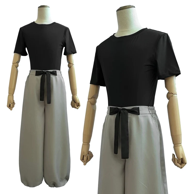 

Jujutsu JJK Manga Anime Fushiguro Toji Satoru Gojo Cosplay Costume Wig T-shirt Pants Rose Net Halloween Christmas Giftx,3;b'2.