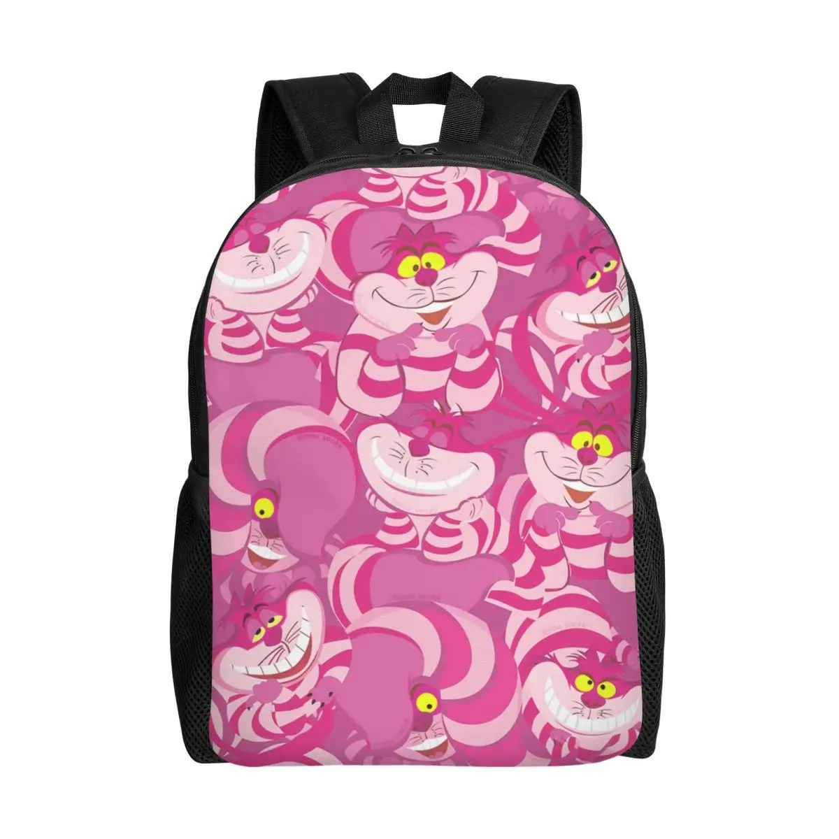 Custom Cheshire Cat Anime Cartoon Travel Backpack Women Men School Computer Bookbag College Student Daypack Bags