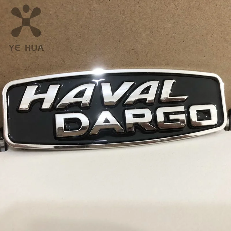 Auto Tronco Traseiro Tampa Adesivos, logo Preto, coche modificado, adecuado para Haval, Dargo, 2021, 2022, 2023