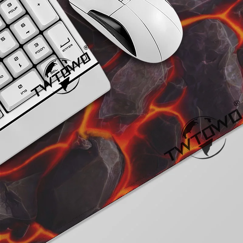 Mouse Pad Red Magma Gamer XL Computer Home Mousepad XXL keyboard pad Soft Non-Slip Natural Rubber Laptop Desktop Mouse Pad