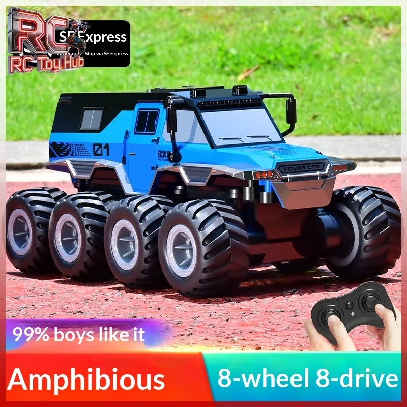 

Off-Road Vehicle 8-Wheel Amphibious Toy Car 4wd Drift Racing Car Dual Use On Land And Water Model Car Gift For Boys Kids