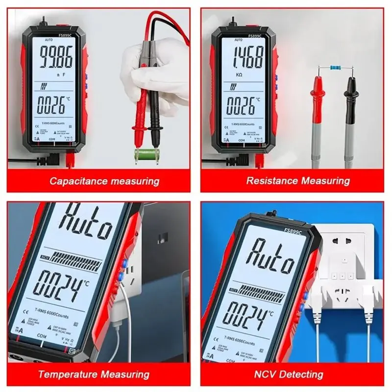 FS899C Digital Multimeter With 4.8