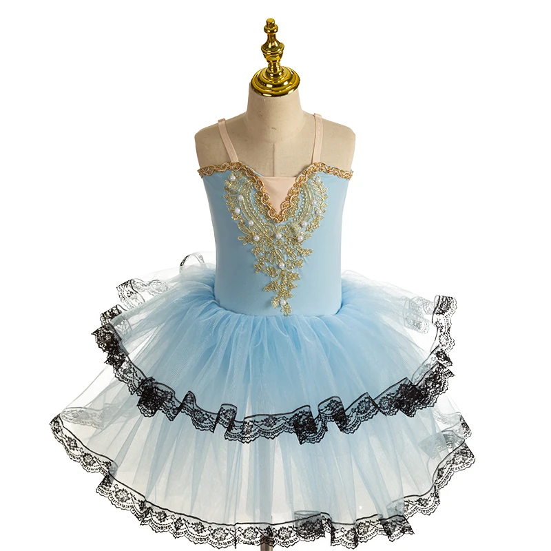 Girls Ballet Dress Soft Tulle Long Dress Ballet Tutu Skirt For Girls Kids Ballerina Performance Costumes Balett Dress For Child