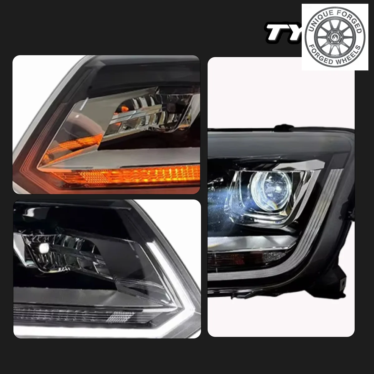 

Фара BC Car для VW Amarok 2010-2016, модифицированная под новые динамические светодиодные ДХО и указатели поворота, автоаксессуар