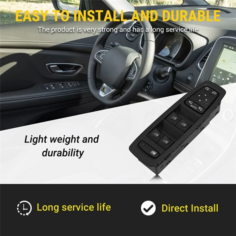 

Car Front Left Master Power Window Switch Window Control Button 254012952R For Renault Grand Scenic IV