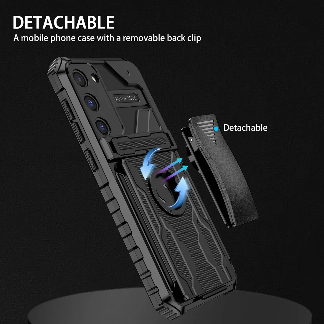 Combo Shell & Holster For Galaxy A33 5G Case ,Slim Shell Cover Kickstand Swivel Belt Clip For Samsung Galaxy A53 5G Case