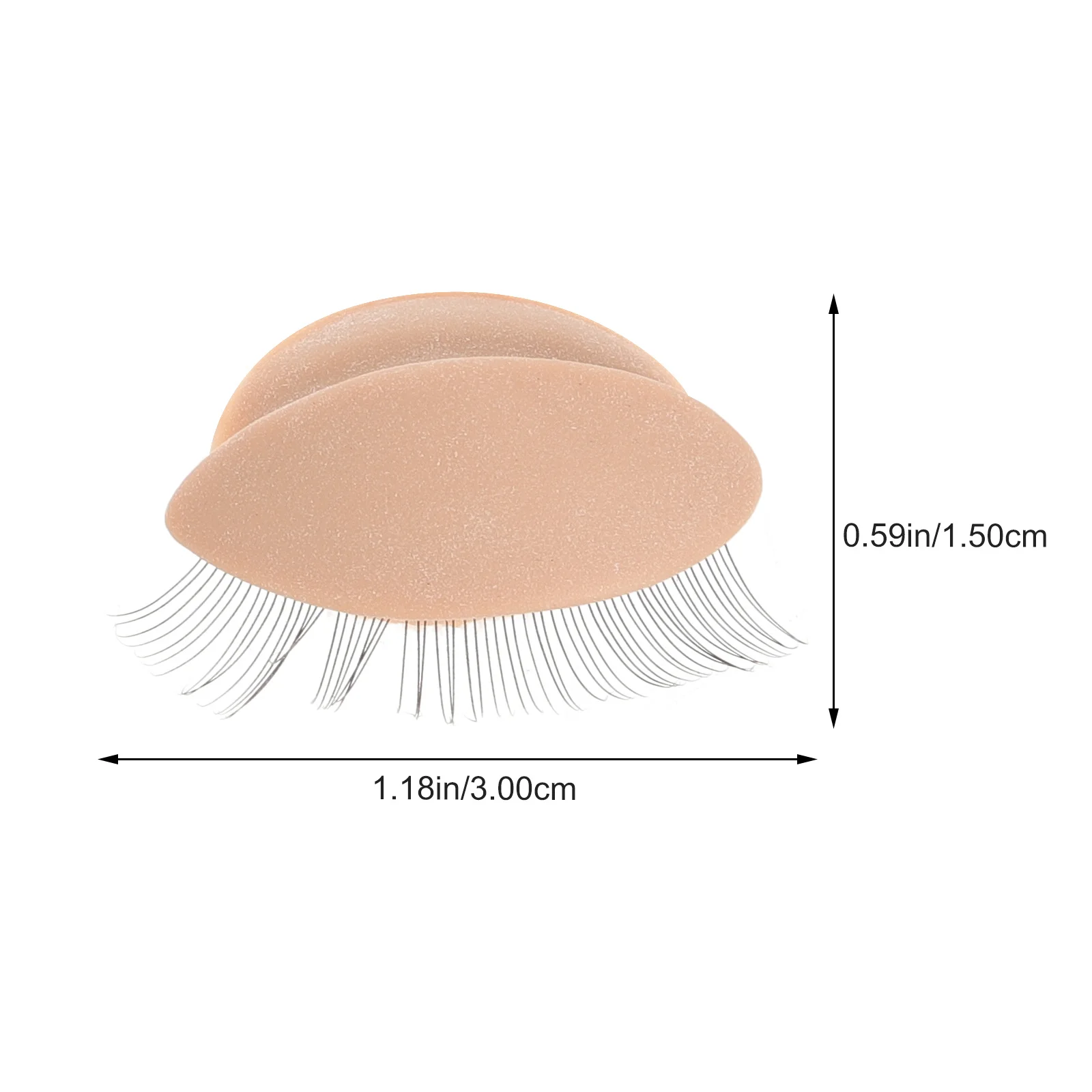 Palpebra realistica rimovibile per la pratica dell'estensione delle ciglia Palpebre di ricambio Strumento per l'addestramento della testa del manichino Trucco Artistry