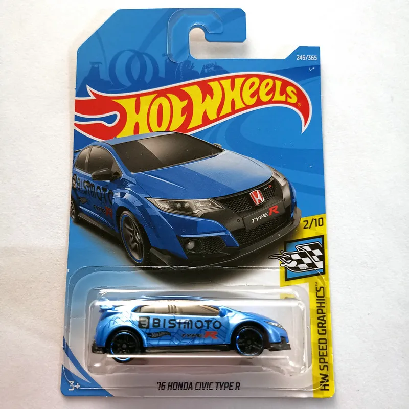 2018-245 HOT WHEELS 1:64 16 HONDA CIVIC TYPE R diecast car model gifts