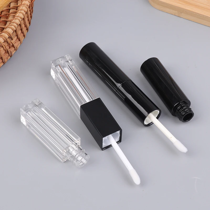 Double-ended Empty Clear Lip Gloss Tube Refillable Mini Lip Balm Bottles Lipstick Containers For Travel Women Girls DIY Makeup