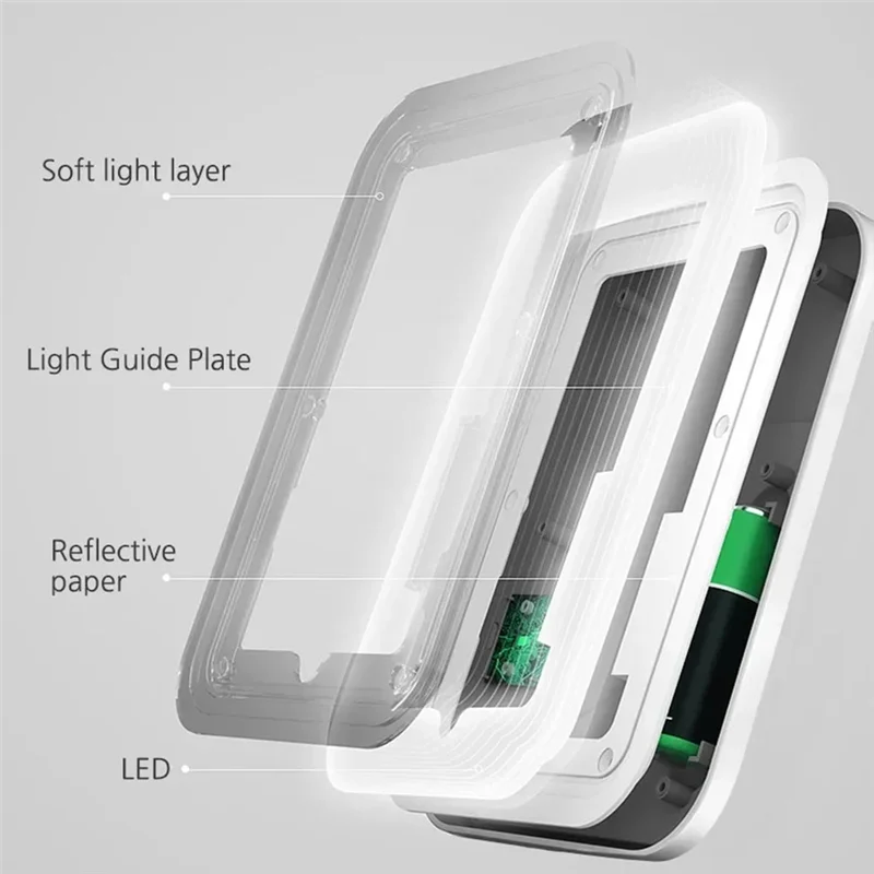 Well Made-LED Vanity Mirror With Lights Portable Cosmetic Travel Tabletop Make Up Lighted Desk Mirror USB Rechargeable