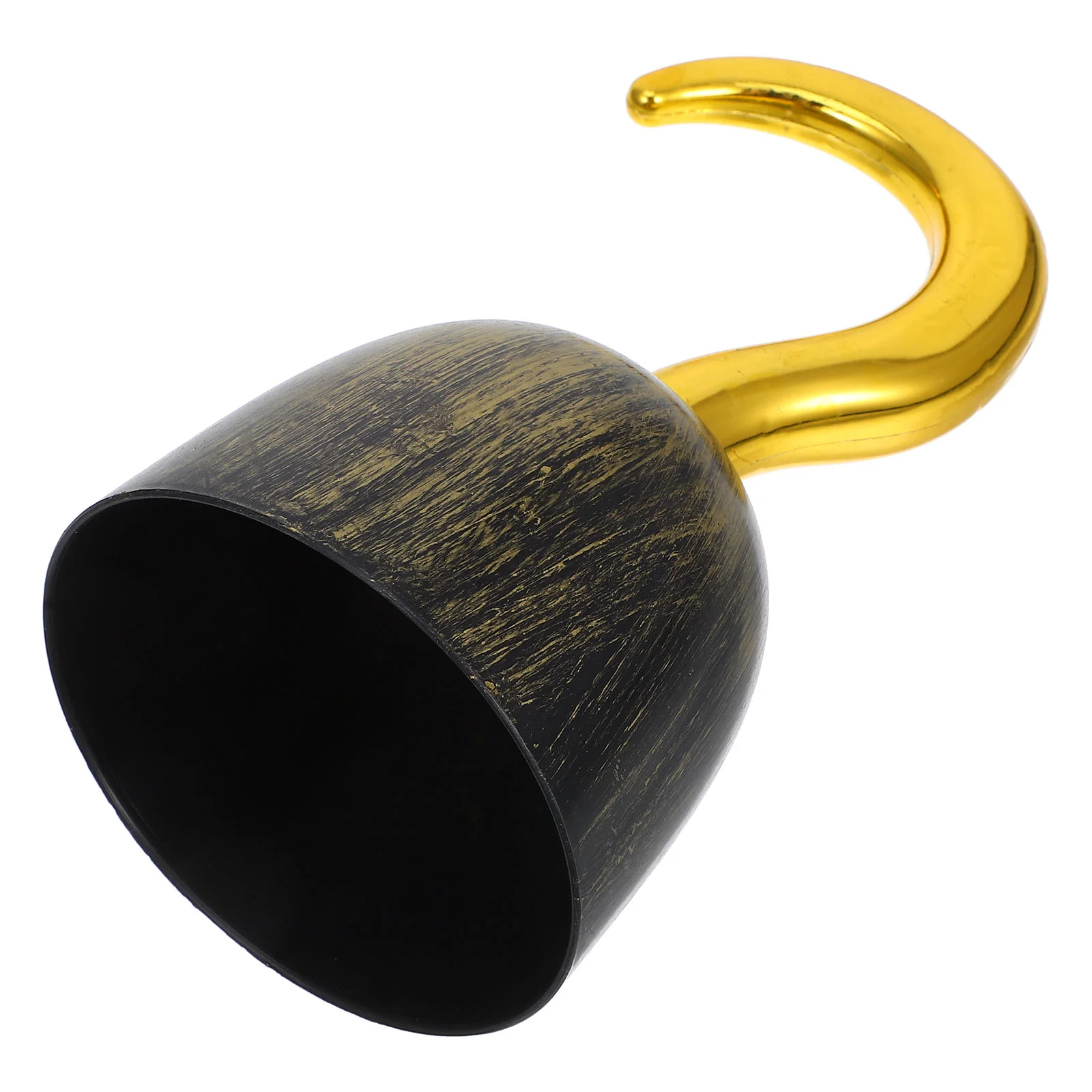 Golden Pirate Hook Cosplay Toys Halloween Adornments Hand Hooks Plastic Party Decorations Decorative Accessory