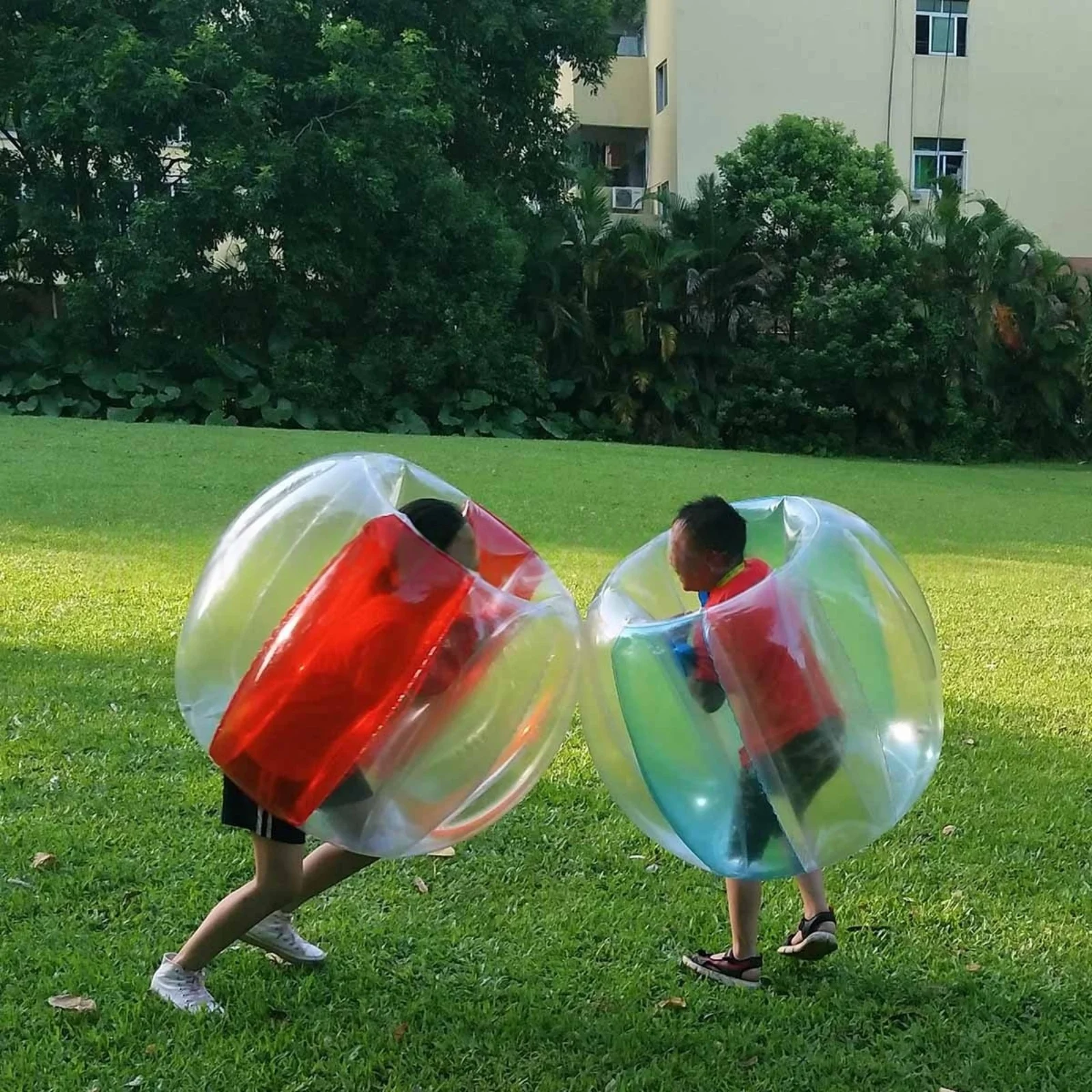 Pelota inflable para adultos y niños, pelota táctil de hierba al aire libre, cuerpo de PVC duradero, pelota de rebote de burbujas, divertido juguete de pelota amortiguadora sumo