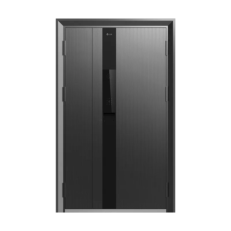 

Y1 Smart Automatic Intelligent Security Door with Doorbell Camera Steel Metal Iron Exterior Front Entrance Doors for Houses
