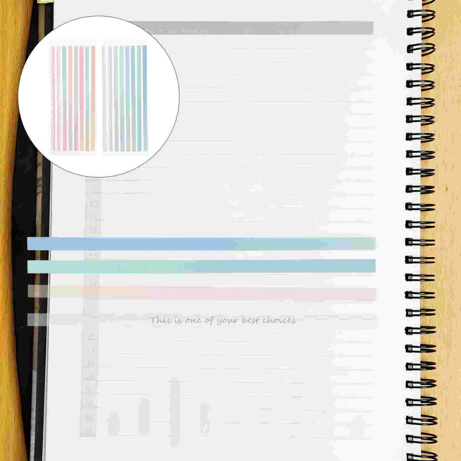 2 Sets Annotation Tabs Book for Annotating Books Sticker Labels Reading Supplies Aesthetic Tape Strips Sign