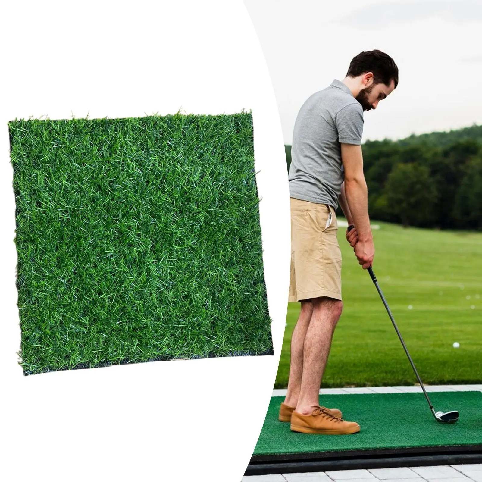 Golf Practice Mat Golf Hitting Mat,Golf Training,Indoor Outdoor Batting Pad Golf Mat Artificial Turf for Adults Beginners