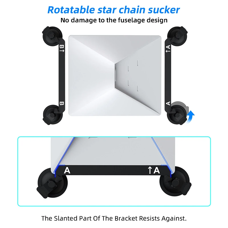 Starlink Mini OEM Metal  Sunroof Suction Cup Mount Kit for Car Windows