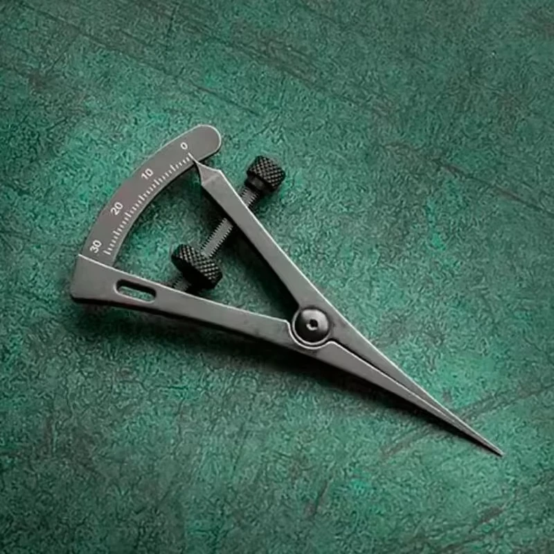 Adjustable Leather Edge Spacing Gauge Creaser Marker 3Cr13 Stainless Steel Handcraft Tool